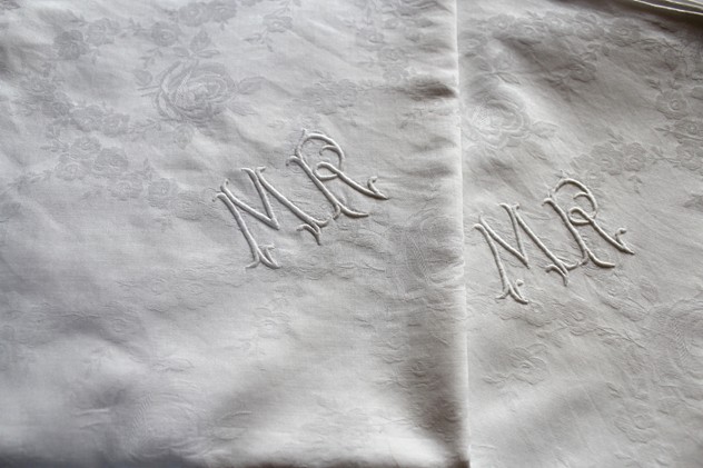 Pair French Monogrammed Damask Linen Pillowcases-hand-of-glory-Pillowcases MR1_main_635998585123411031.JPG